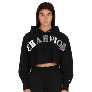 CHAMPION CROPPED HOODIE